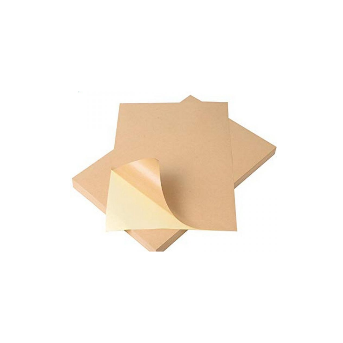 Giấy Decal Kraft Khổ A4 Mặt Nhám (Xấp 100 tờ)