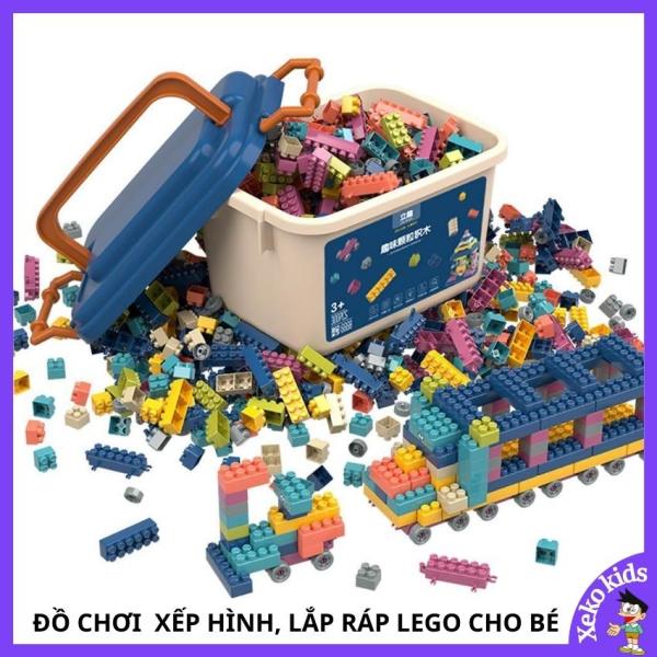 Bộ đồ chơi Lego xếp hình, ghép hình trí tuệ cho bé trai và bé gái 3 4 5 6 7 8 tuổi. Trò chơi lắp ráp, lắp ghép thông minh cho trẻ em, trẻ con XEKO24