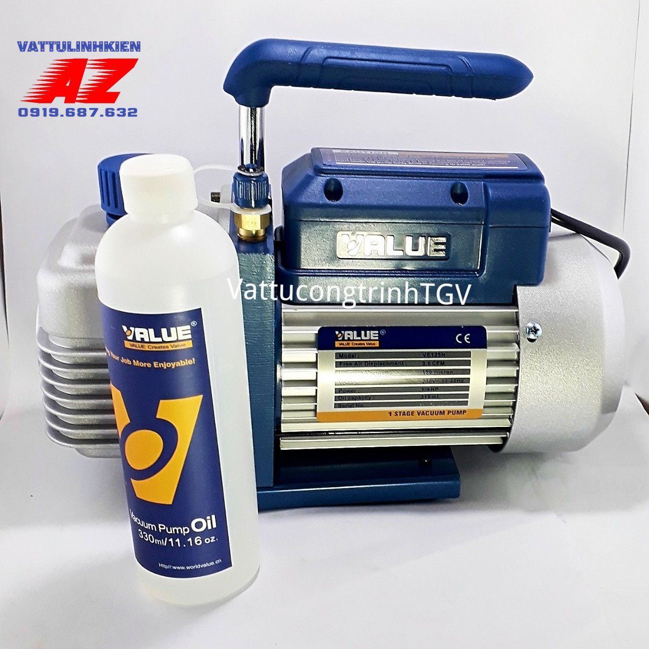 Máy hút chân không VALUE VE125N - 3.0 CFM