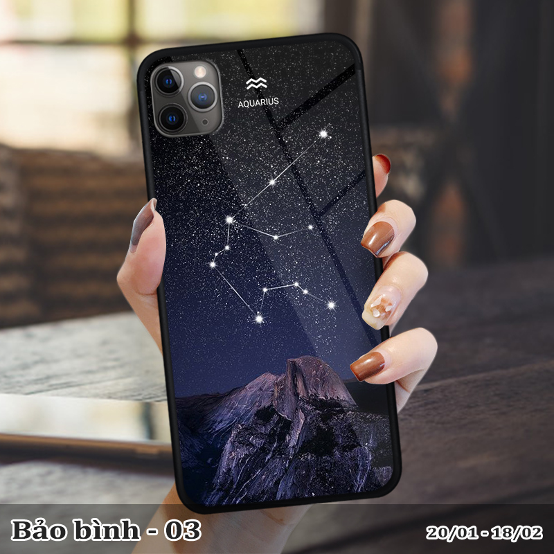 Ốp kính Iphone 11 Pro in cung hoàng đạo
