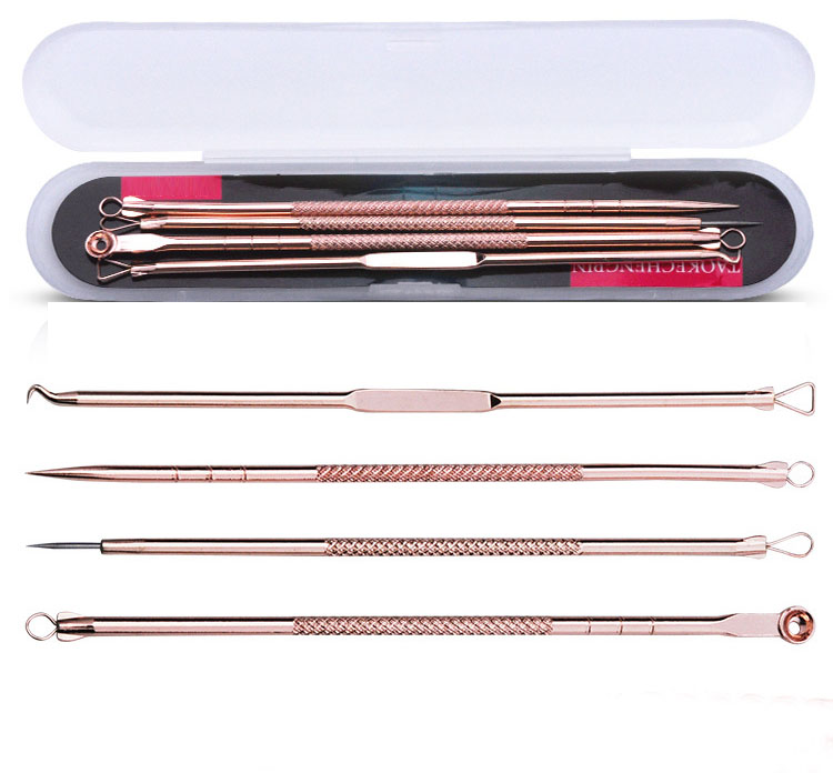 Bộ 4 cây lấy mụn có hộp đựng