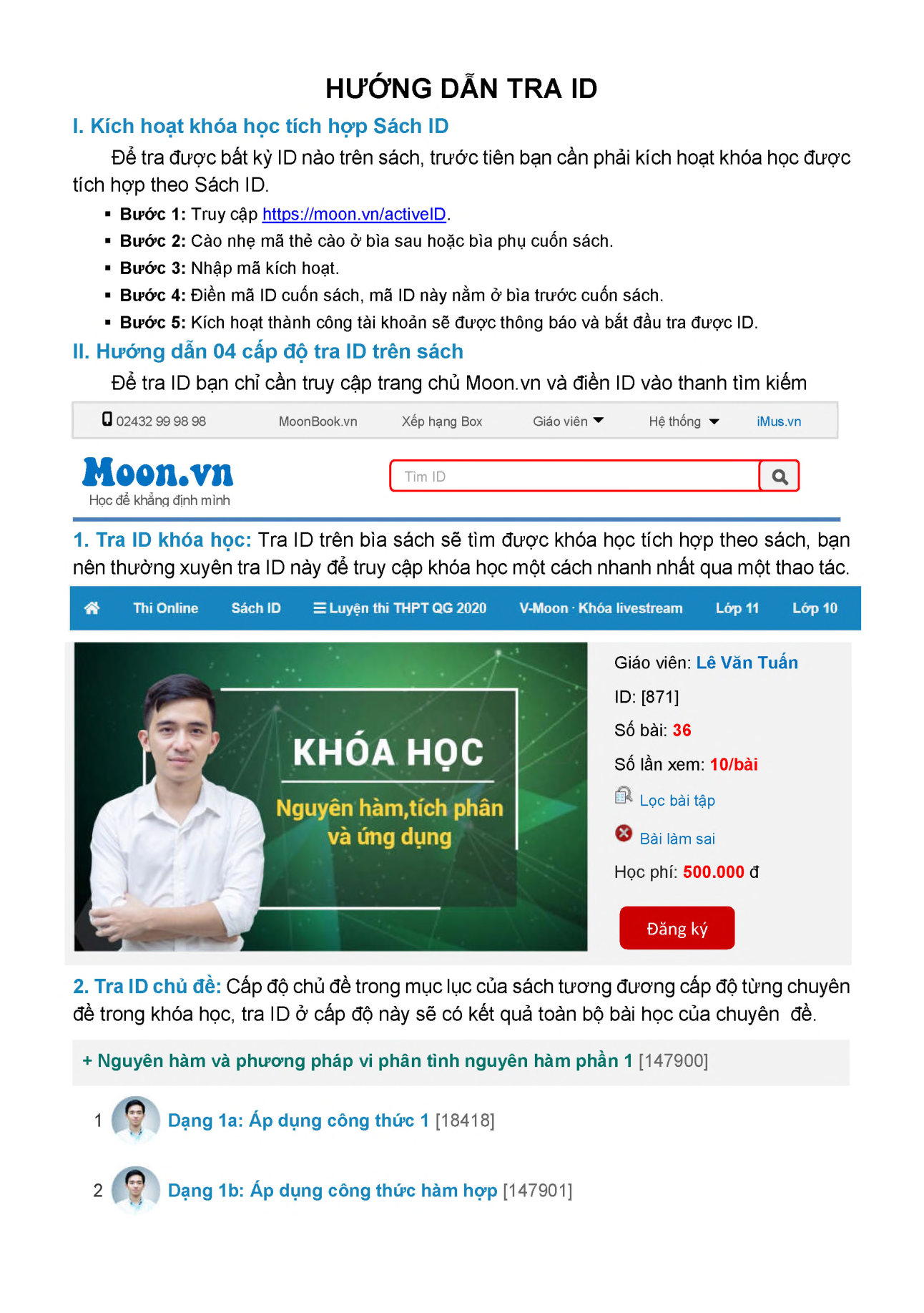Sách ID Tự học Tích Phân Số Phức