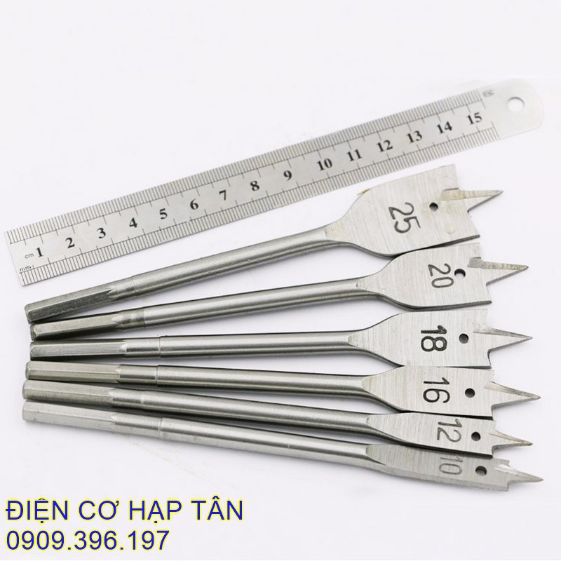 Bộ 6 mũi khoan khoét gỗ đuôi cá chuyên dụng