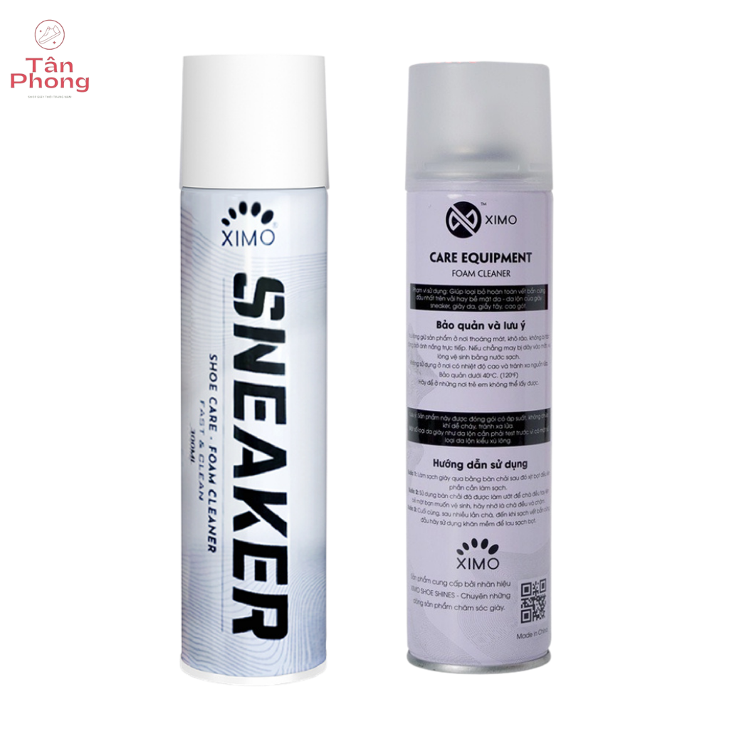 Bình xịt tạo bọt vệ sinh giày XIMO 300ml