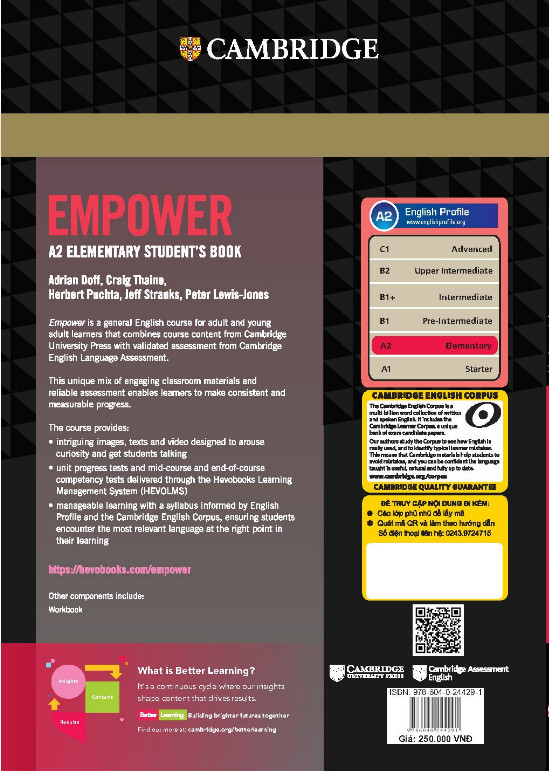 Sách - Empower A2 Elementary Student's Book with Online Access