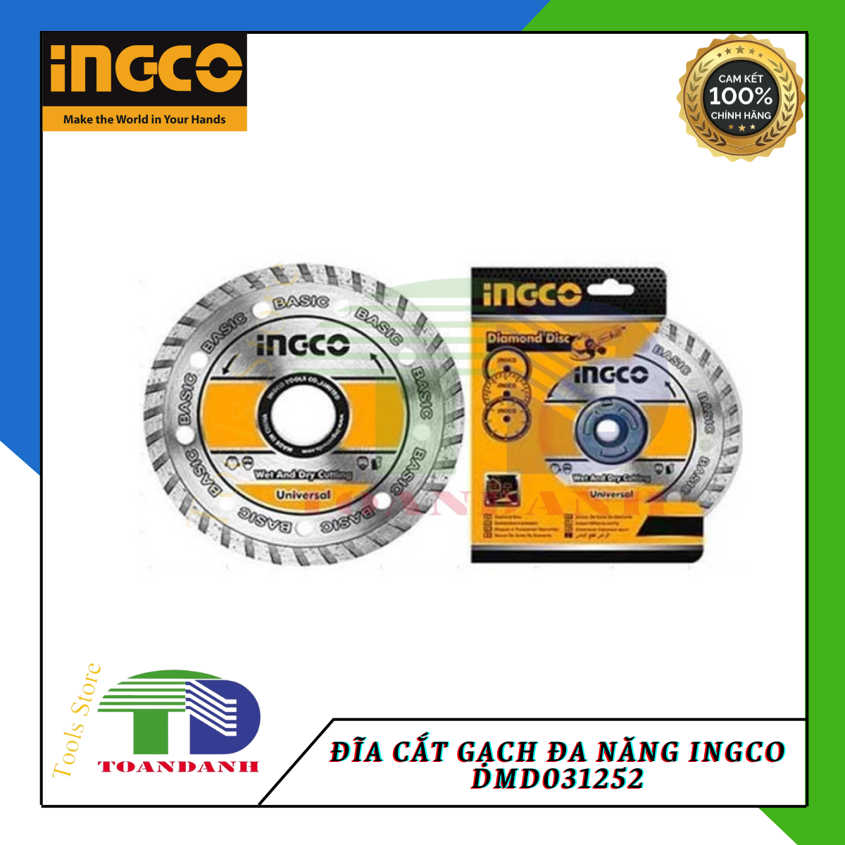 Đĩa cắt gạch đa năng ingco dmd031252