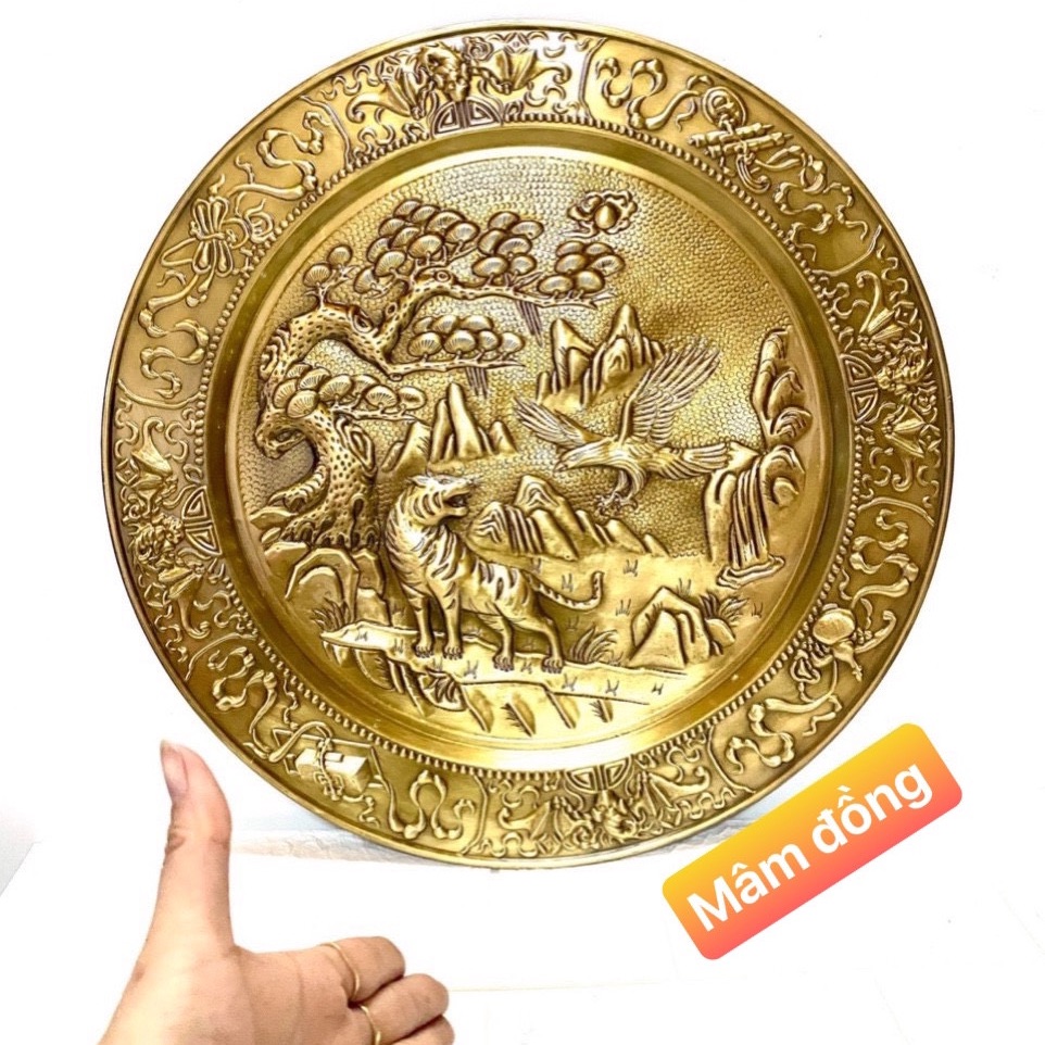 MÂM ĐỒNG ANH HÙNG TƯƠNG NGỘ KÍCH THƯỚC 52 cm nặng 11 kg chất liệu bằng đồng 💯