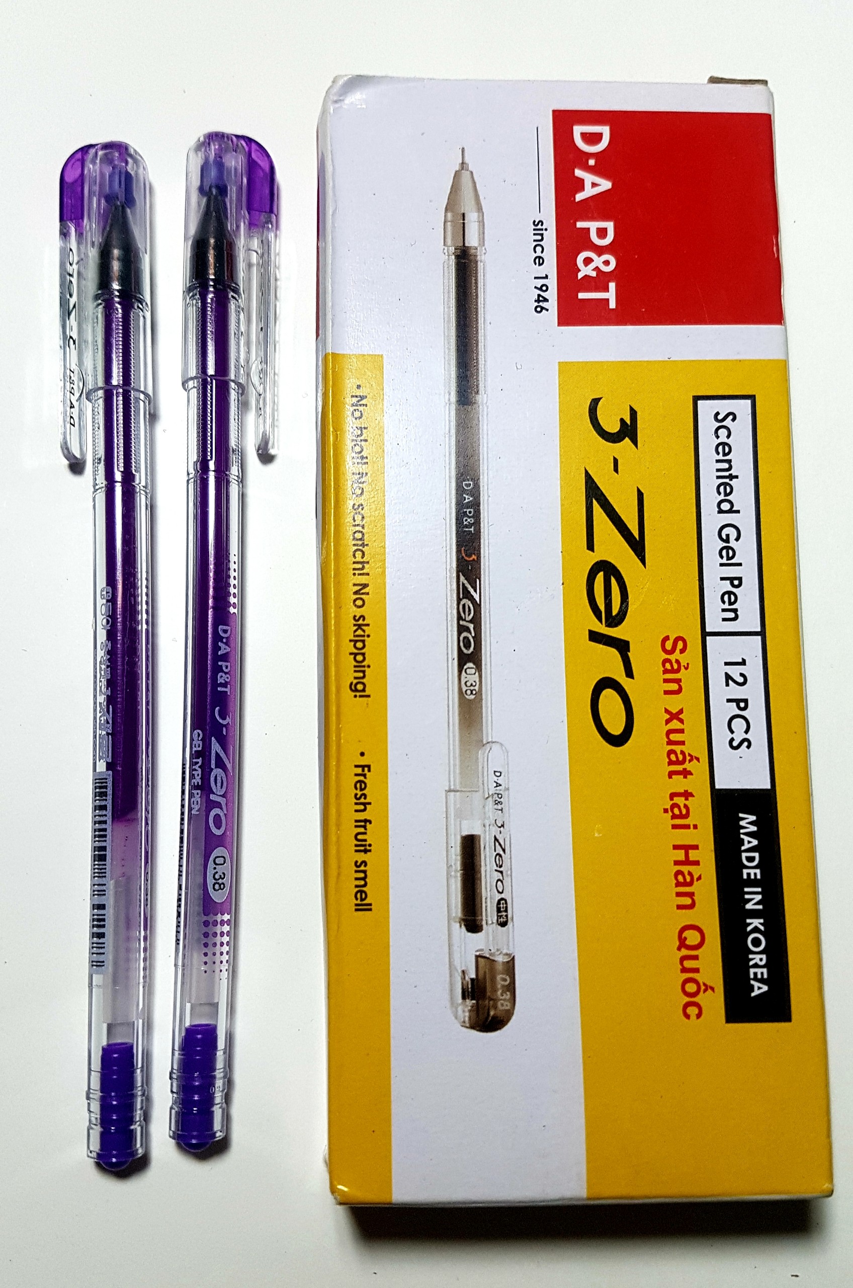 12 bút gel mực tím Hàn Quốc 3 - Zero