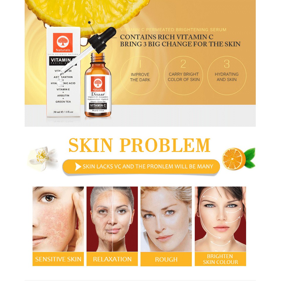 Serum Trắng Da Mờ Thâm Disaar Vitamin C 30ml
