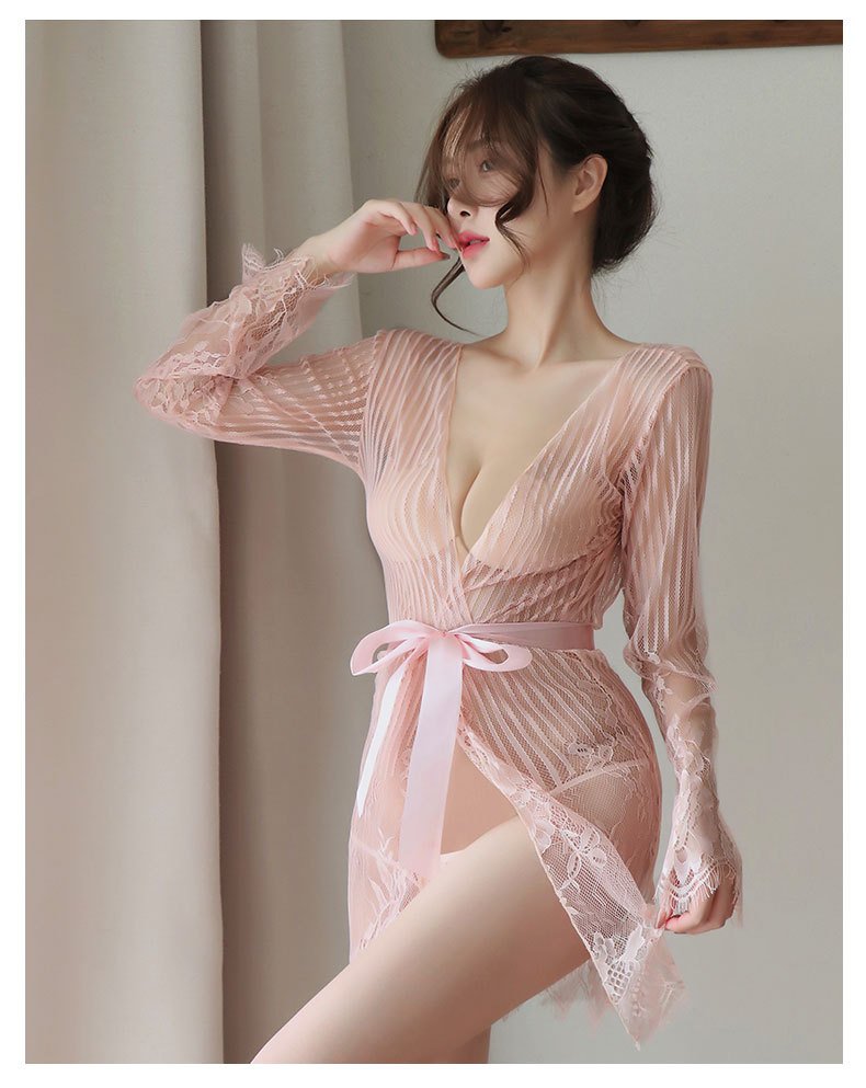 Áo choàng ngủ ren quyến rũ sexy 1066 Tặng Kèm Quần Chíp siêu Xinh 🌻🌻🌻
