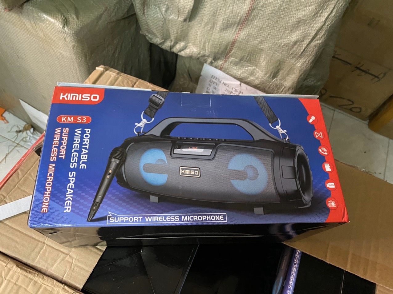 [HCM]Loa Karaoke Bluetooth KIMISO KM-S3 tặng 1 mic có dây