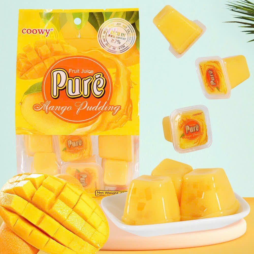 [ Gói 405G ] Thạch Pudding Xoài COOWY Pure [MANGO PUDDING] [ SIÊU NGON ] [HOT HOT]