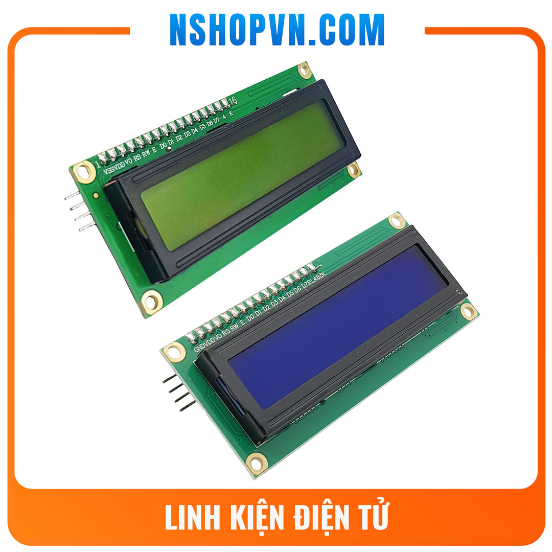 LCD 1602 kèm module I2C màu xanh lá