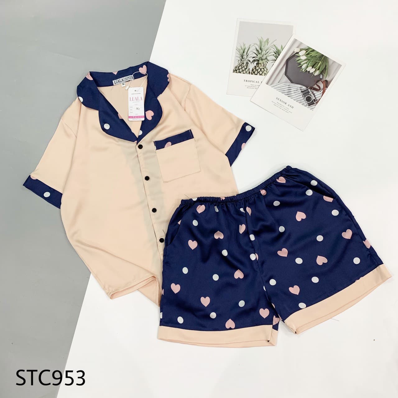 Đồ bộ đùi Pijama lụa satin cao cấp nữ đủ size