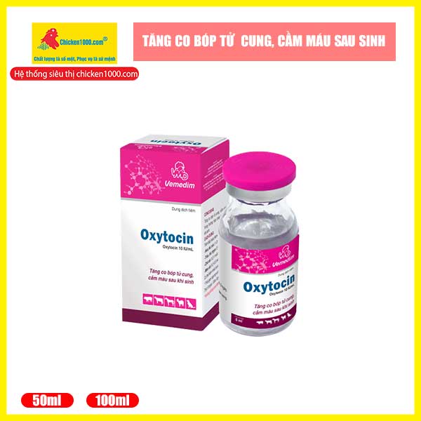Thuốc thú y oxytocin vemedim hỗ trợ dễ đẻ ở heo, dê, bò, cừu, trâu