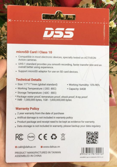 Thẻ Nhớ 64GB DAHUA DSS