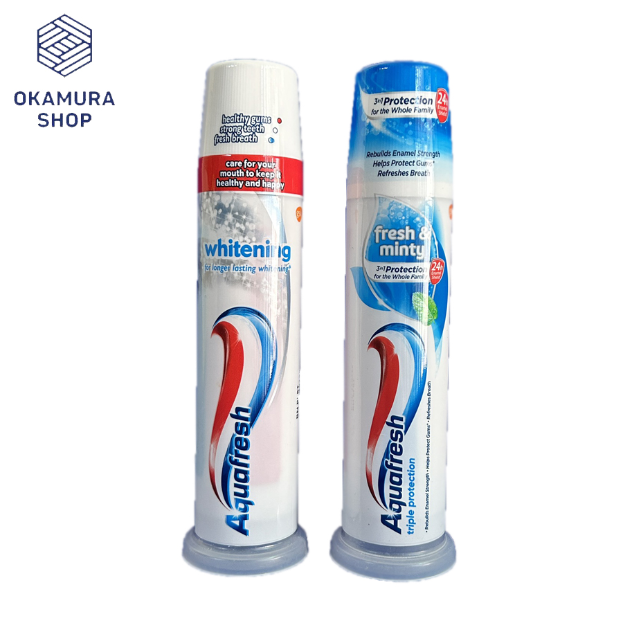 Kem đánh răng Aquafresh UK dạng ống 100ml (có 2 loại)