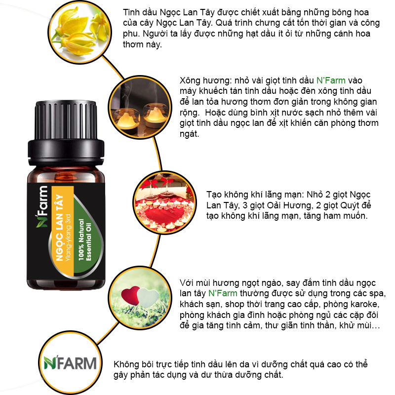 Tinh Dầu Ngọc Lan Tây N'farm 10ml