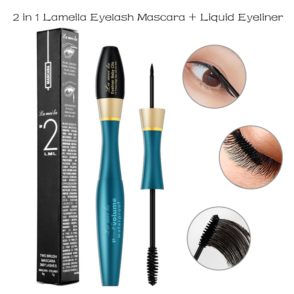 Bút Trang Điểm Mắt 2 Đầu (Mascara Chuốt Mi Và Gel Kẻ Mắt)