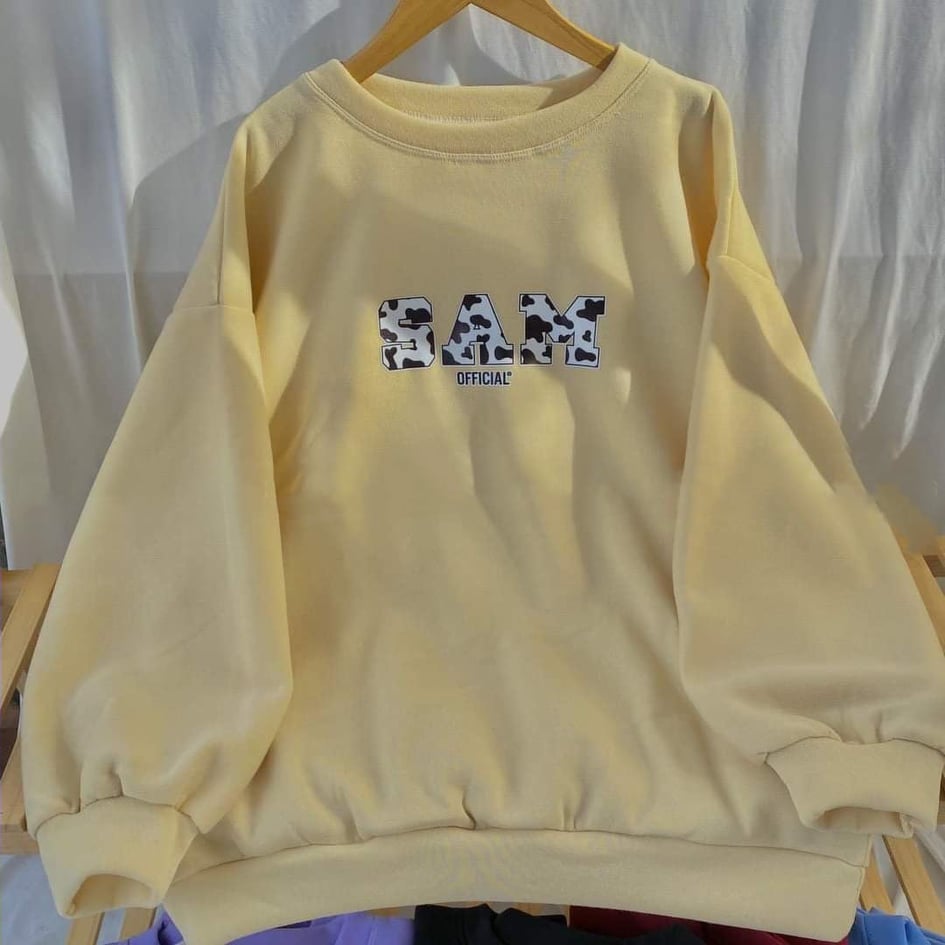 LAZ [ FREE SHIP MAX ] ÁO  sweater in chữ SAM (trọng lượng từ 40kg đến 70kg )