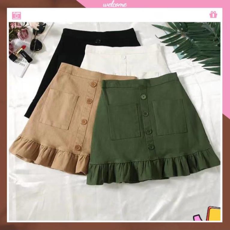 Chân váy đuôi cá cao cấp kaki đẹp cá tính