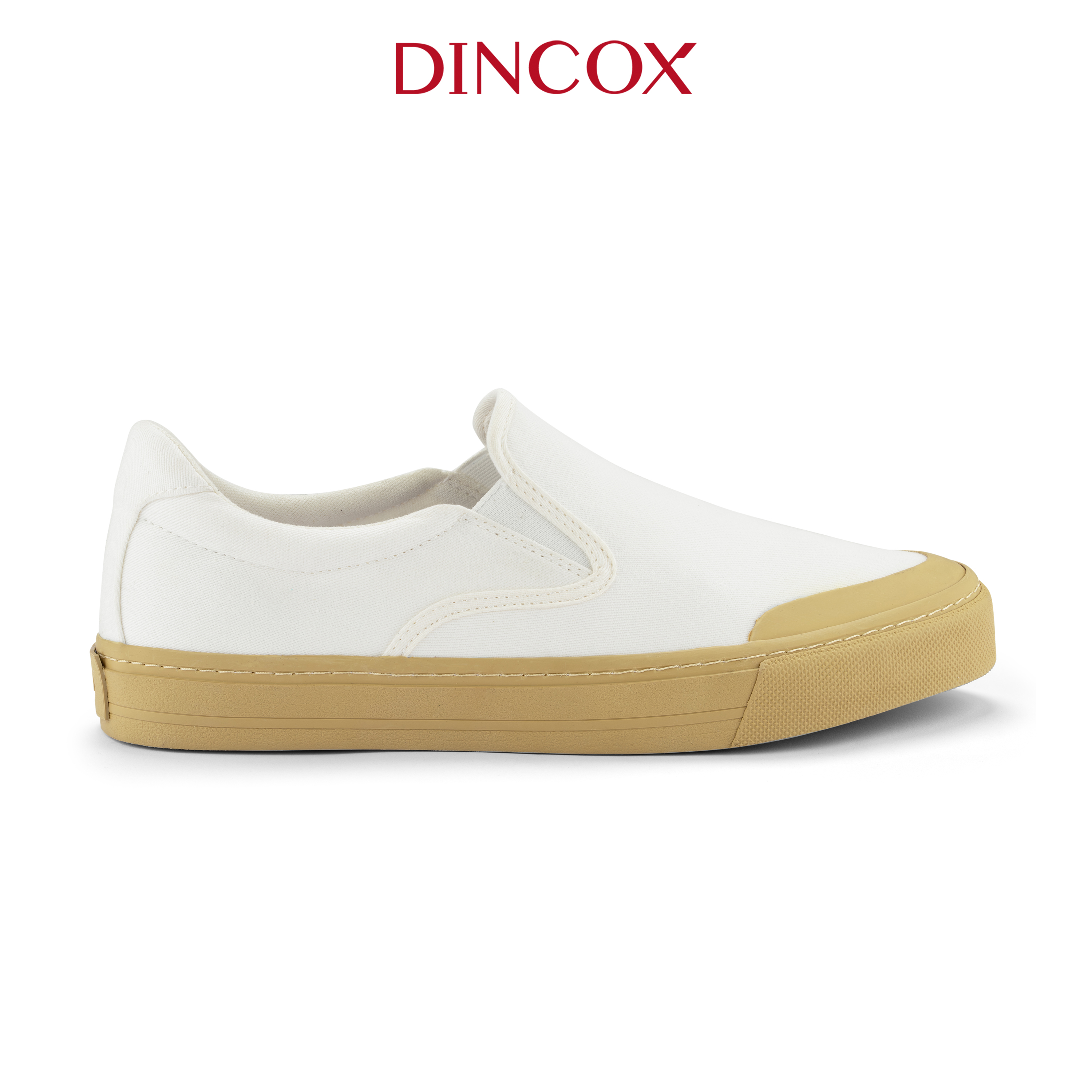 Giày Lười Sneaker Da Nam DINCOX DC20 White Đơn Giản, Lịch Lãm Dincox