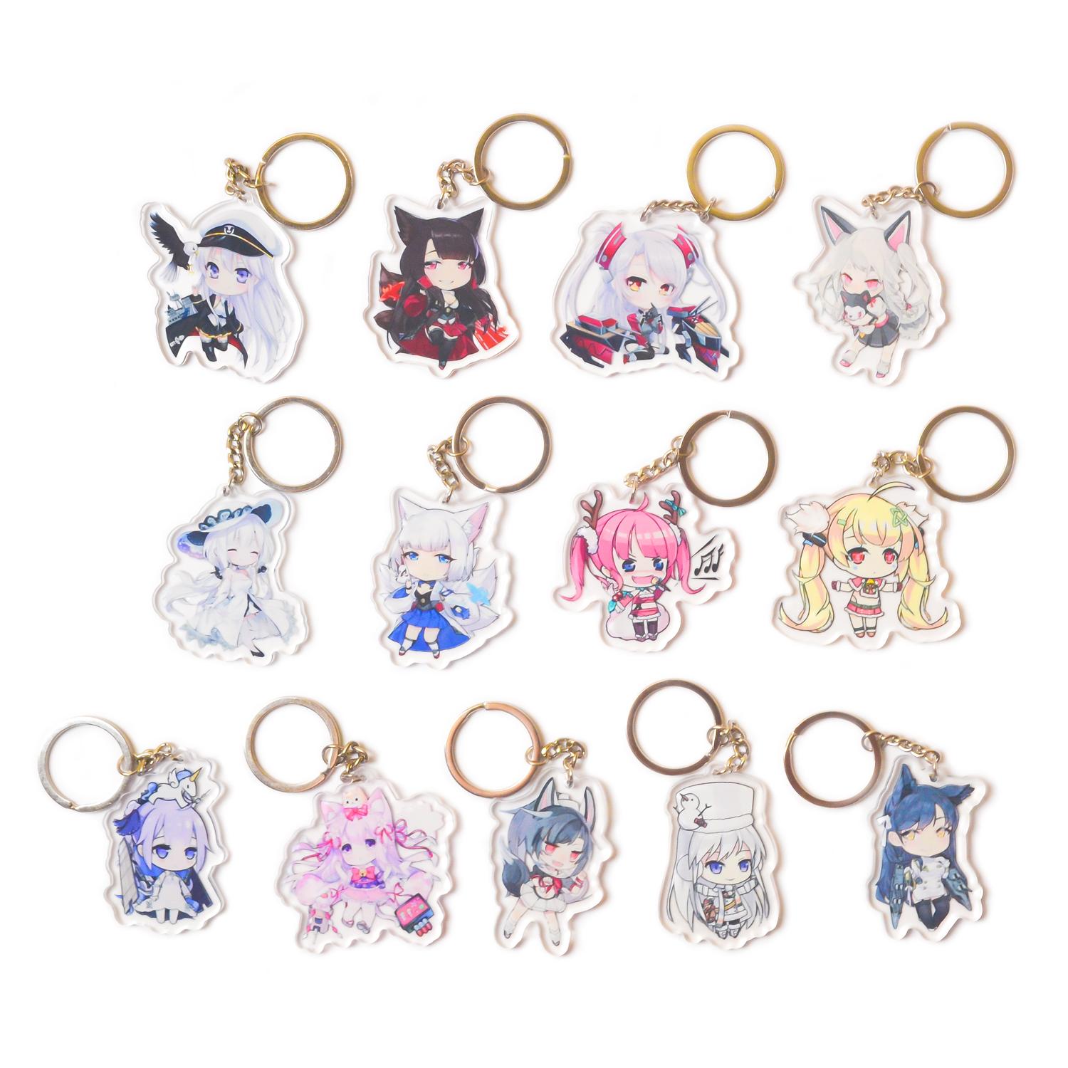[thanh lý bán lỗ] Móc khóa Anime Acrylic Mica Chibi - Azur Lane [PKA] [KS18]