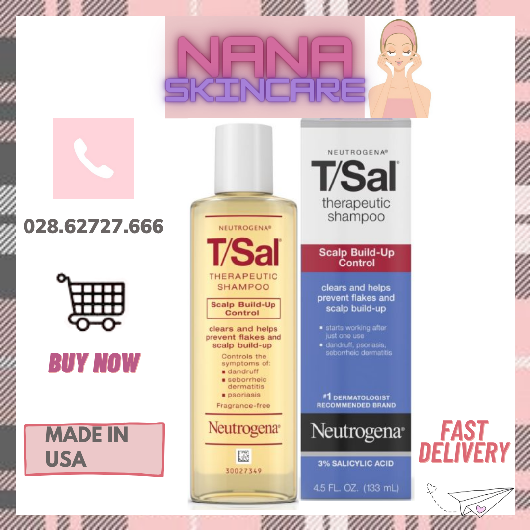 Dầu Gội Ngăn Ngừa Gàu Neutrogena T/Sal Scalp Build Up Control Shampoo (133ml)