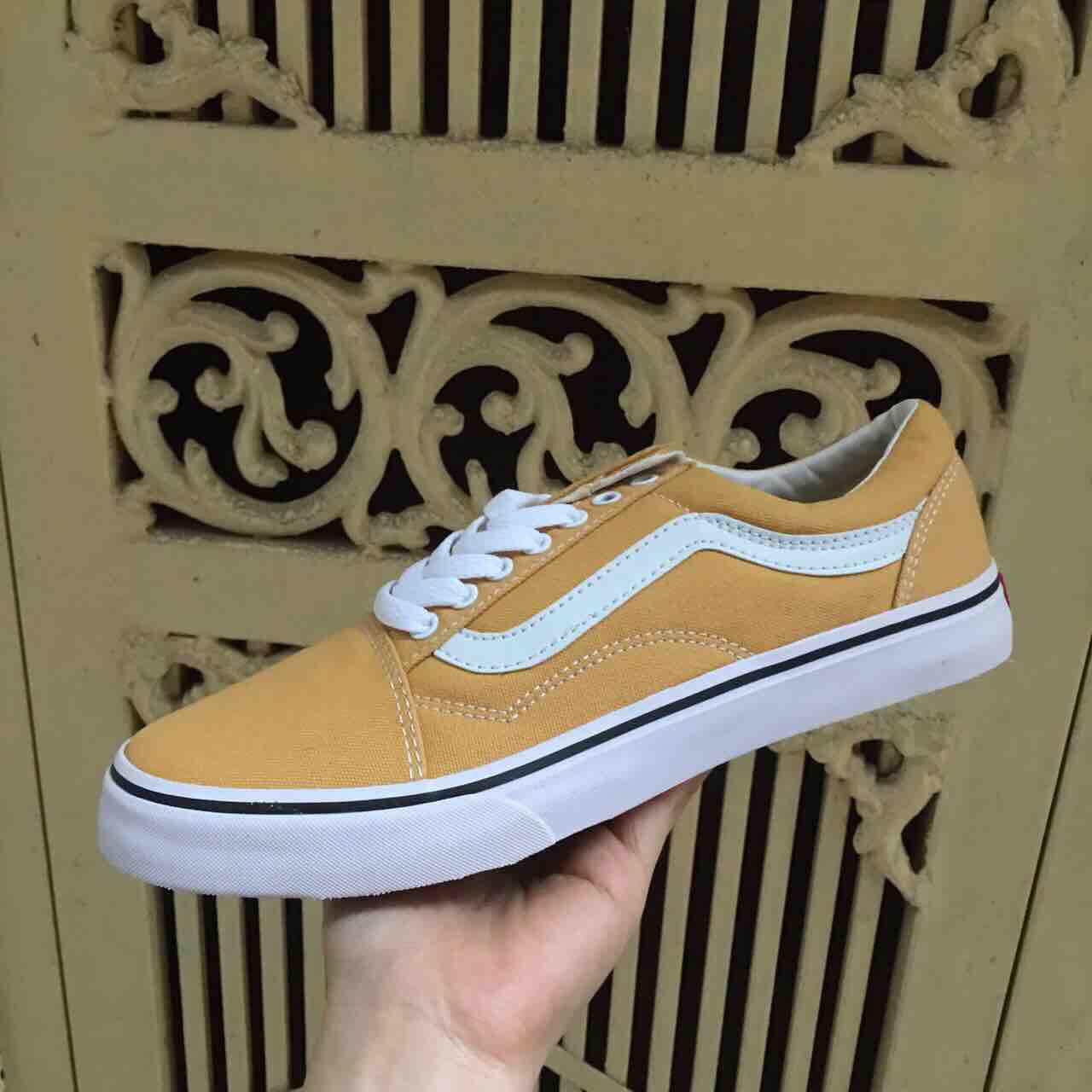 [SALE SỐC-TẶNG HỘP] Giày vanz old skool VÀNG size 36->43 NAM NỮ COUPLE
