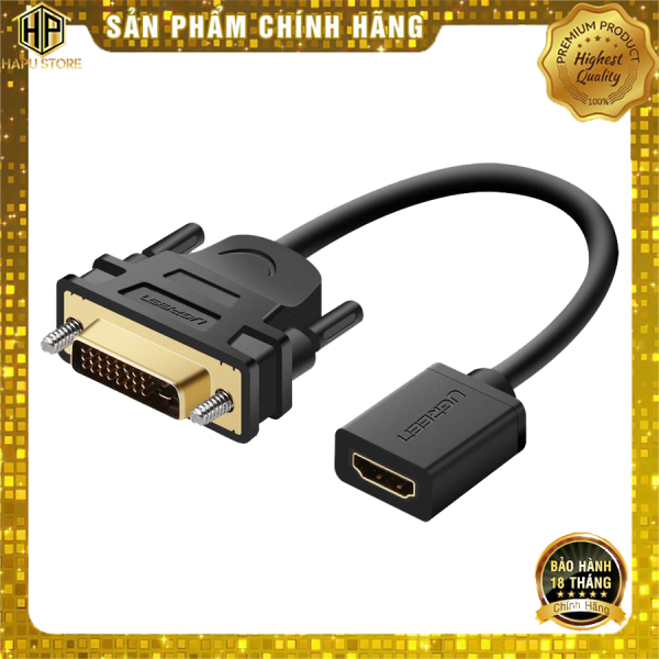 Bảng giá Cáp chuyển đổi DVI 24+1 to HDMI Ugreen 20118 chính hãng - Hapustore Phong Vũ
