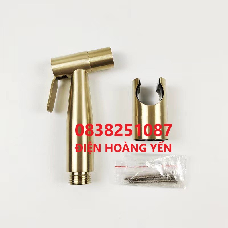 bộ xịt vệ sinh inox 304 mạ vàng cao cấp