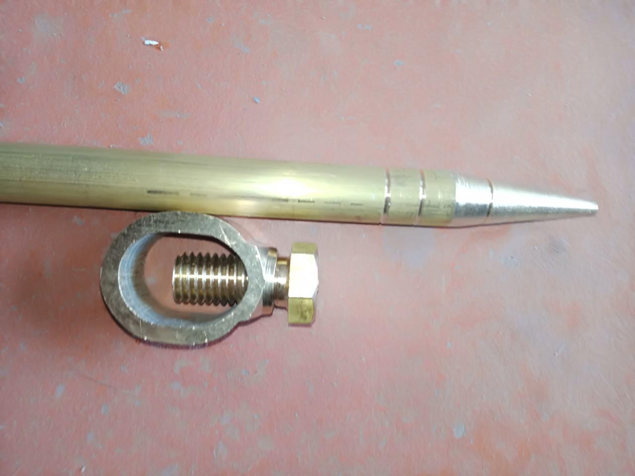 Combo Cọc tiếp địa 1m kèm ốc xiết cáp ( cọc phi 14 dài 1m , cọc phi 16 dài 1m)