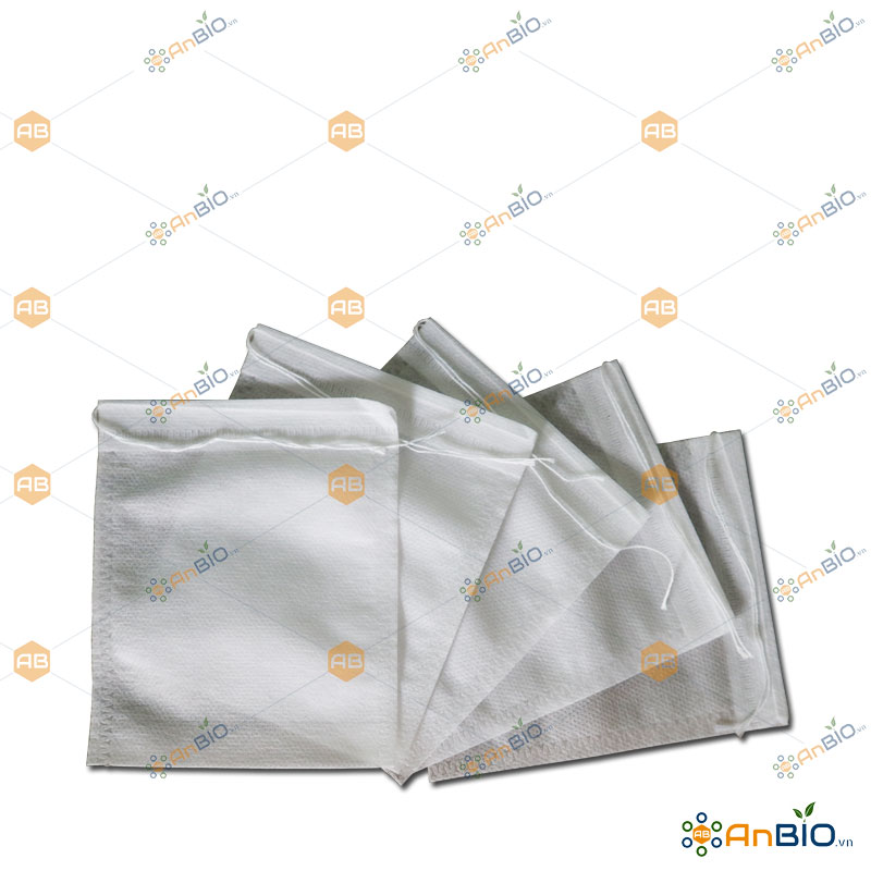 [HCM]100 TÚI LỌC 5x7cm ĐỰNG PHÂN TAN CHẬM CÓ DÂY RÚT - A3.1003