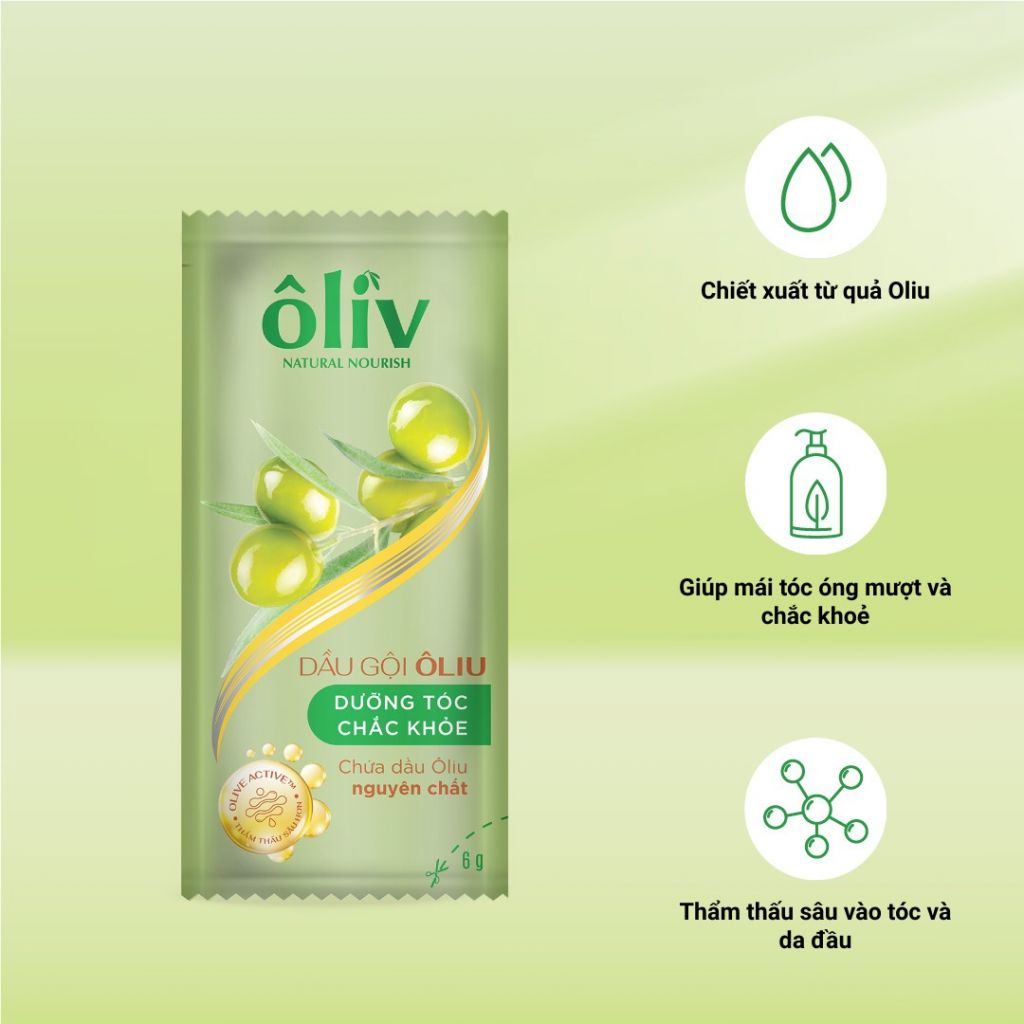 Dây Dầu Gội Ôliv Chắc Khỏe 12 gói