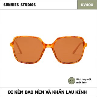 Kính mát Sunnies Studios Gọng Vuông Velma in Rum thumbnail
