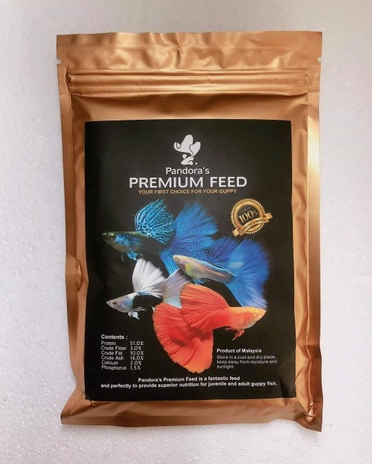 Thức ăn cho cá bảy màu, betta, cá thủy sinh cao cấp pandora gold 50g- hàng công ty