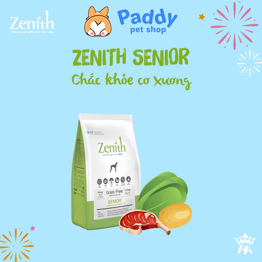 Hạt Mềm Cho Chó Già Zenith Senior Gà & Cừu
