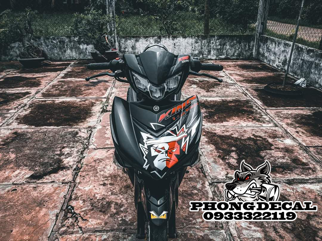 Tem Rời Exciter 150 King Drag Đỏ Đen