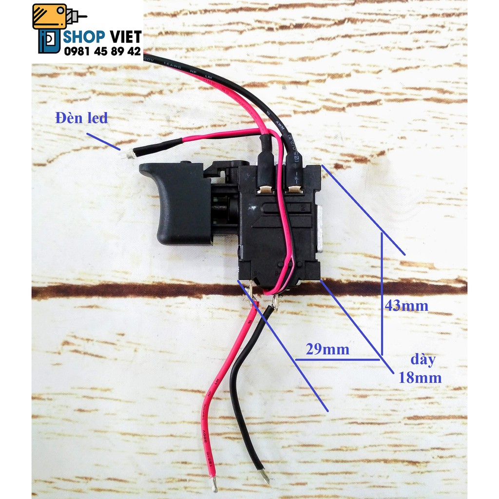 SV Công tắc điều tốc đảo chiều cho máy khoan 12V-20A