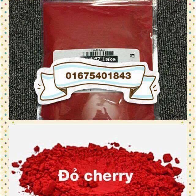 (5 gram) Màu Khoáng Làm Son Đỏ Cherry - Red 7