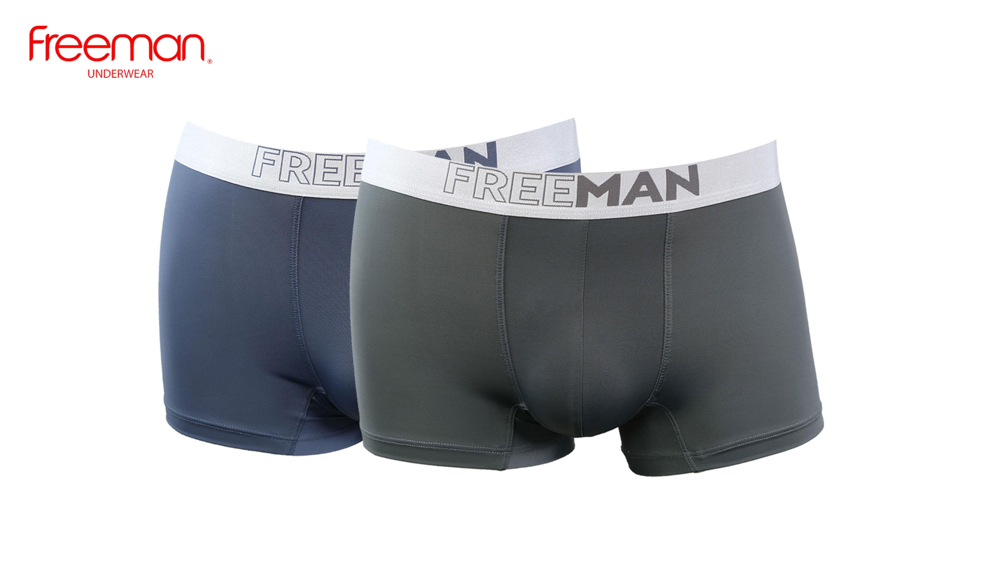 Combo 2 quần boxer nam Freeman 6523 - Chất liệu thun lạnh cao cấp