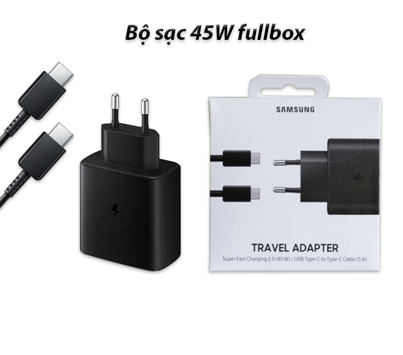 Bộ sạc cáp Samsung cho Galaxy S22 Ultra BH 6 tháng