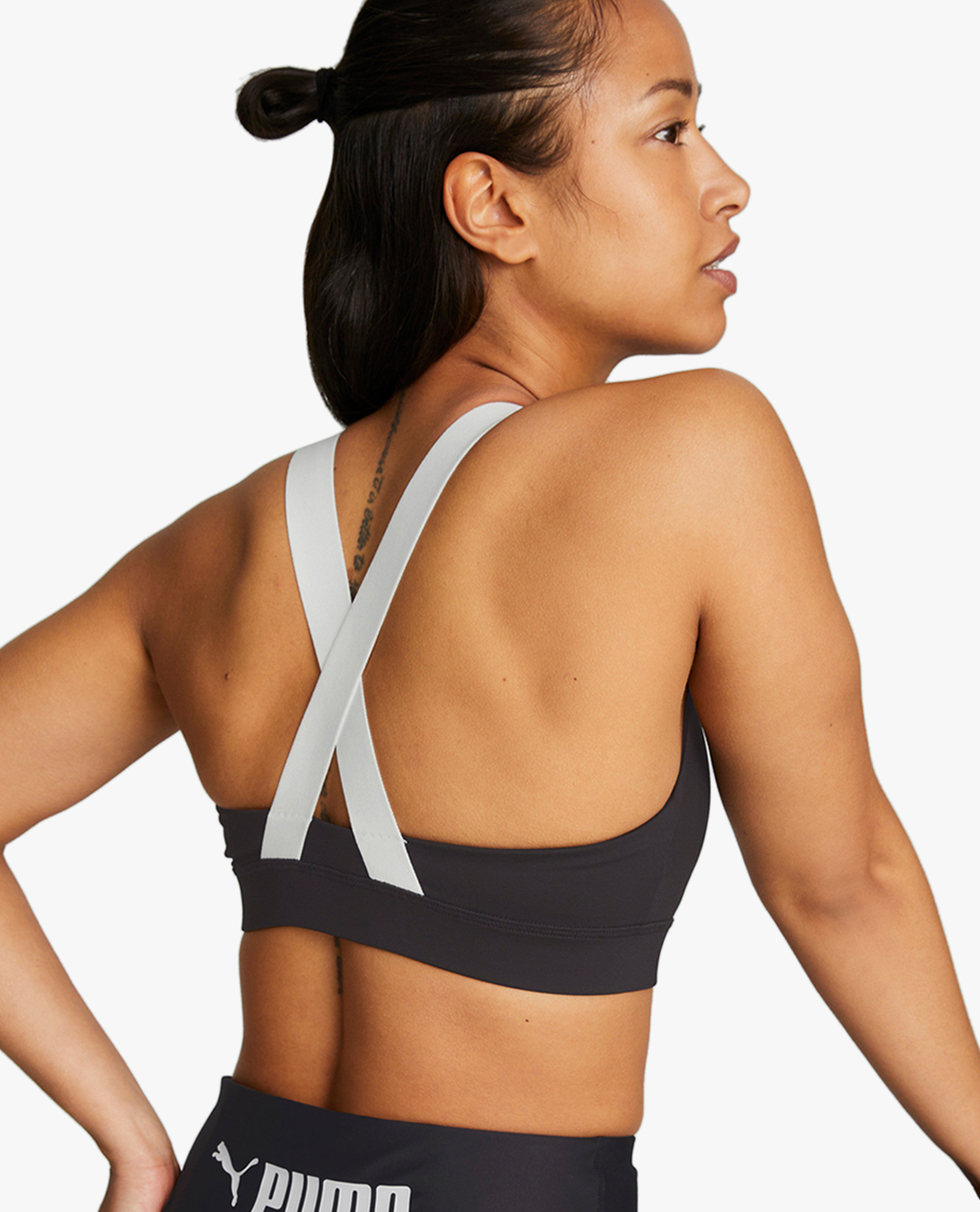 PUMA - Áo bra thể thao nữ Fit Mid Impact 522192-01