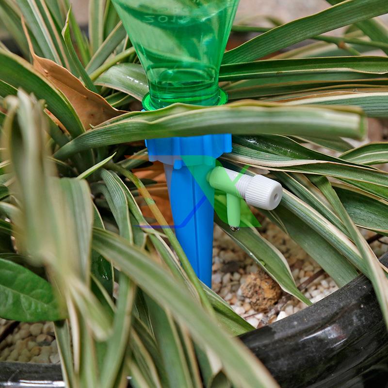 Combo 4 head watering fitting plastic bottle pet c-09, head plug drip irrigation adjustable fitting bottle Coca, Fanta Pepsi, head automatic plant watering