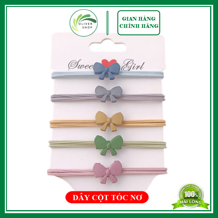 ⚡SIÊU XINH⚡ Dây Cột Tóc Nơ Nhiều Màu, Dây Thun Buộc Tóc Nữ Đẹp Dễ Thương