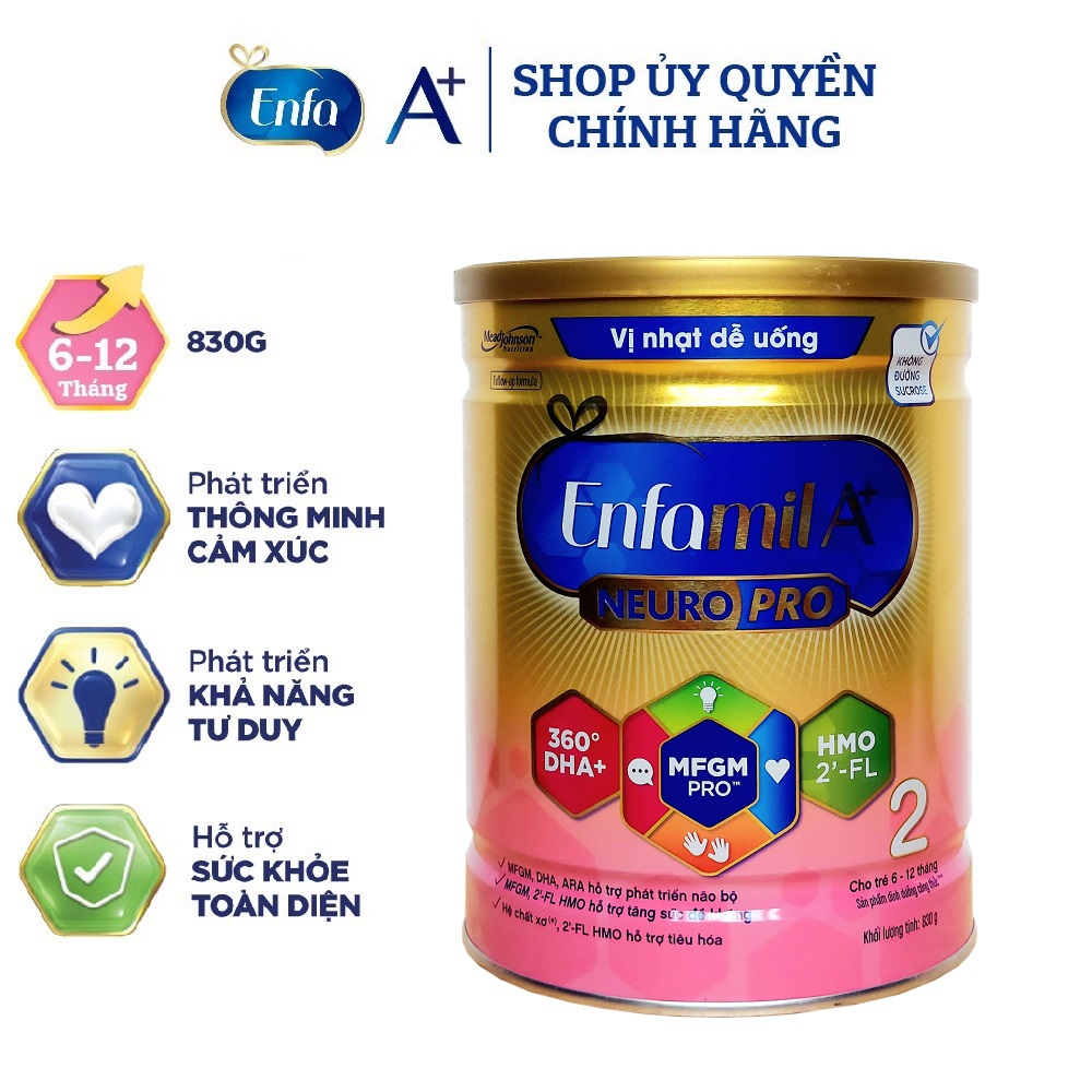 Sữa Enfamil A+ 1,2 Enfagrow A+ 3,4 830g ( Date 2026 )