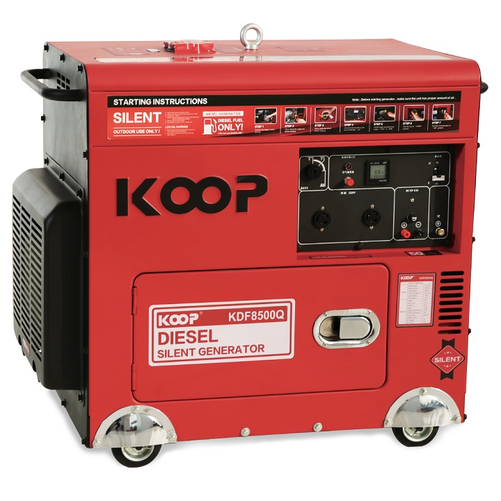 Máy Phát Điện Chạy Dầu 6kVA Koop KDF8500Q