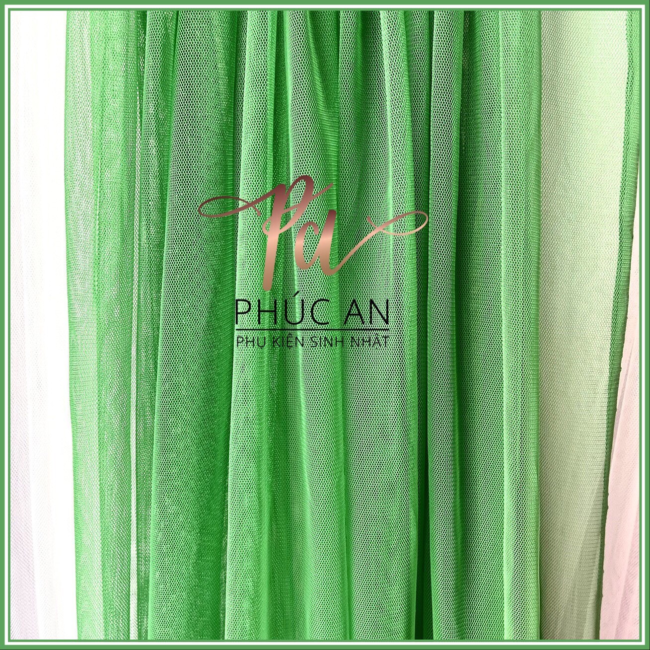 Rèm voan lưới 1.7m x 2m decor background sinh nhật meeting