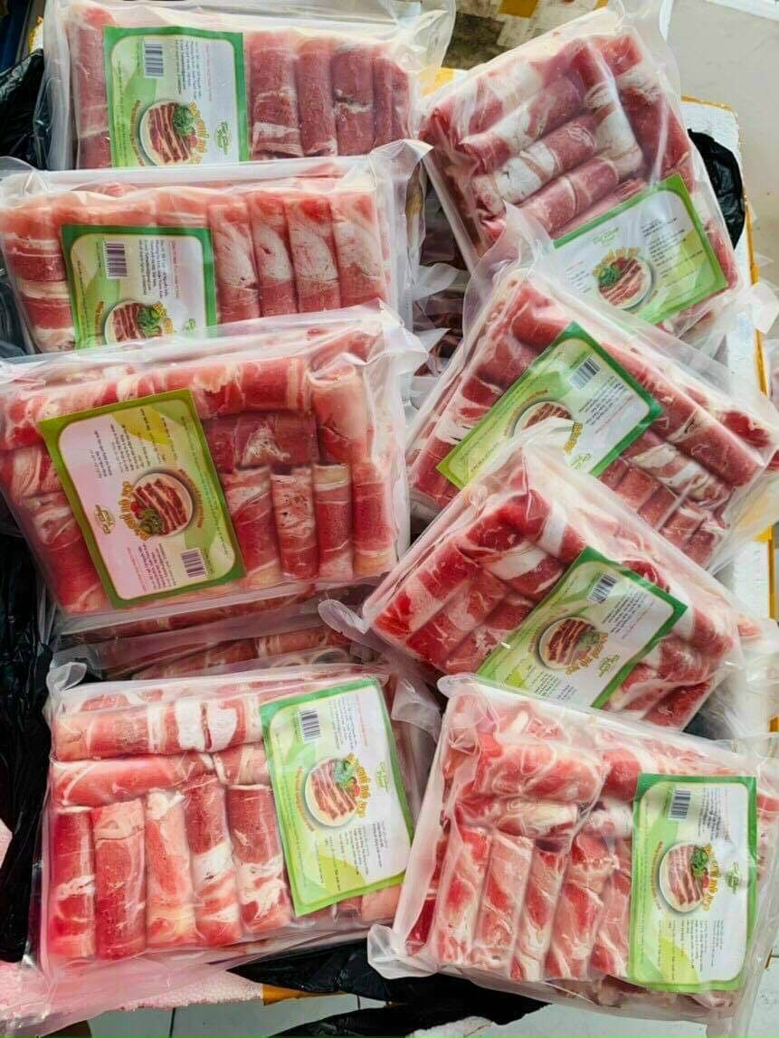 Ba chỉ bò cuộn