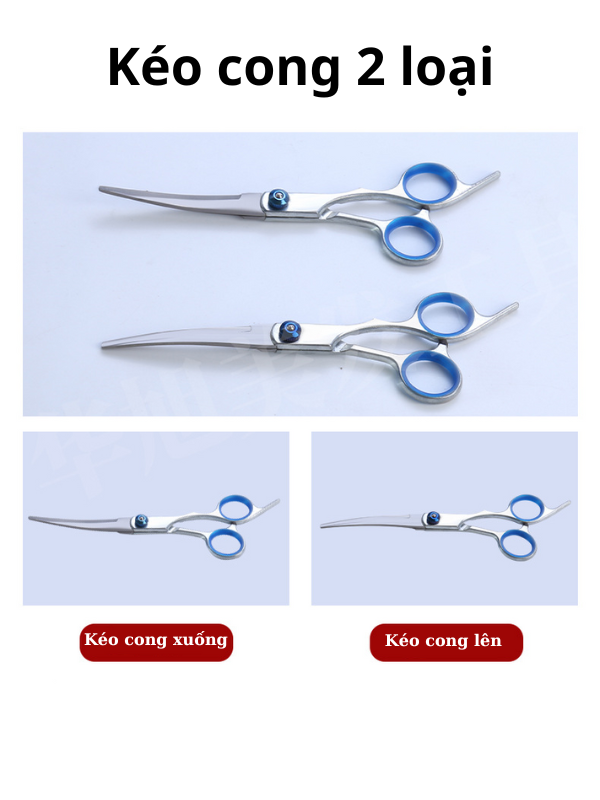 Bộ kéo cắt tỉa lông cho chó mèo (Bộ 3 kéo)
